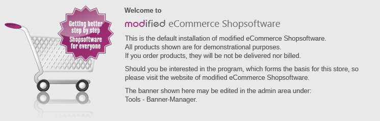 modified eCommerce Shopsoftware